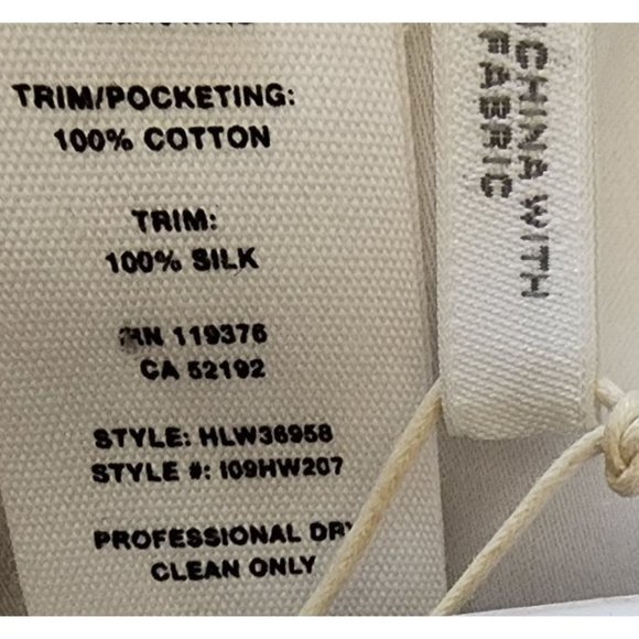 Helmut Lang NWT High Rise Pants 10 Slit Leg Oatmeal Beige - Picture 4 of 5